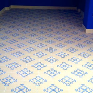 Casa1 Zementfliesen Serie Chalet (CHA042) blau-weiß