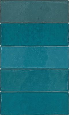 Casa1-Fliesen Wandfliesen Cevica Terre 5 x 15 cm Deep Sea