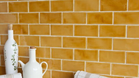 Blaue Wandfliesen von Amadis, Serie Seville Crackle 6,5x13 cm