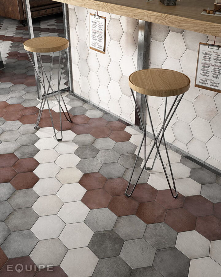 Casa1-Fliesen Bodenfliesen Equipe Heritage 6-eckig, Beispiel