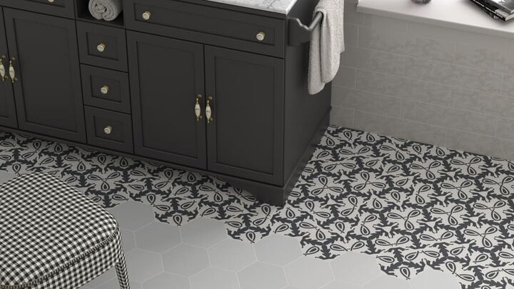 Bodenfliesen Zementfliesenoptik Hexagon Coimbra