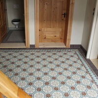 Casa1 Zementfliesen Sonderanfertigung Dekorfliesen im Eingangsbereich