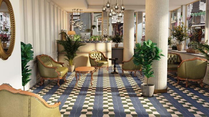 Wand-/Bodenfliesen Cevica Chintz 17 x 20 cm