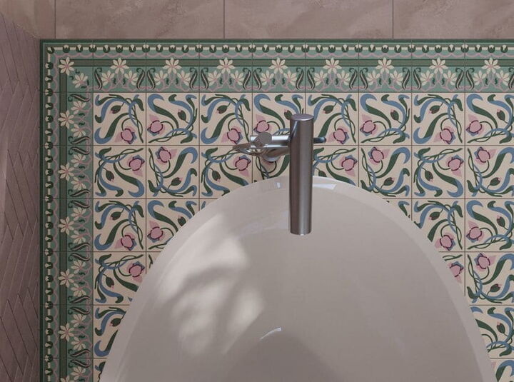 Casa:1-Fliesen Bodenfliesen RevoirParis Bel-Histoire ODETTE verlegt