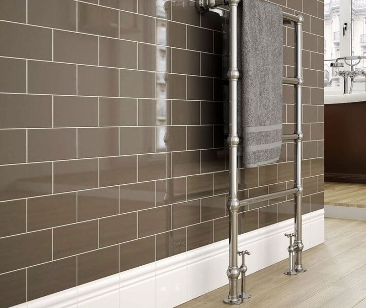 Equipe Wandfliesen Evolution verlegt, 7,5x15 cm